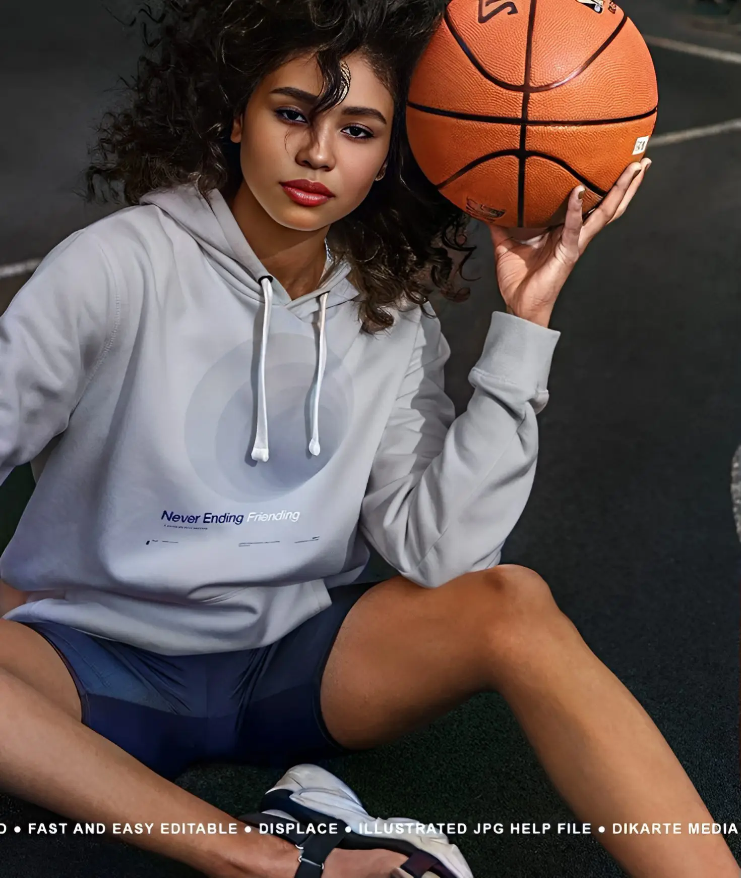 Hoodie Mock-Up Basketball